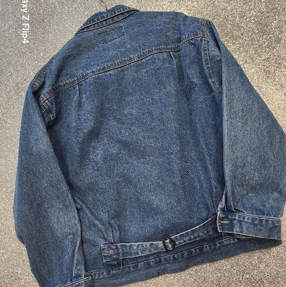 VINTAGE  90s oversized jean jacket - Picture 5 of 6